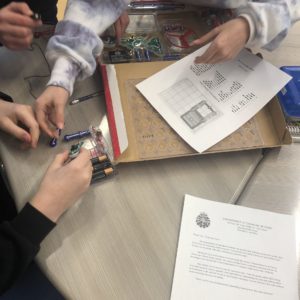 For my Electronics unit, students were given a letter from the "Department of Canadian Defence" to protect against an alien invasion. They were broken into teams to build alarms, rovers, or morse code machines (all using circuits).